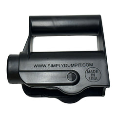 Simply Dump It front view of handles showing sturdy reinforced nylon and secure design