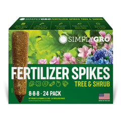SimplyGro envase frontal con 24 clavos y beneficios prácticos