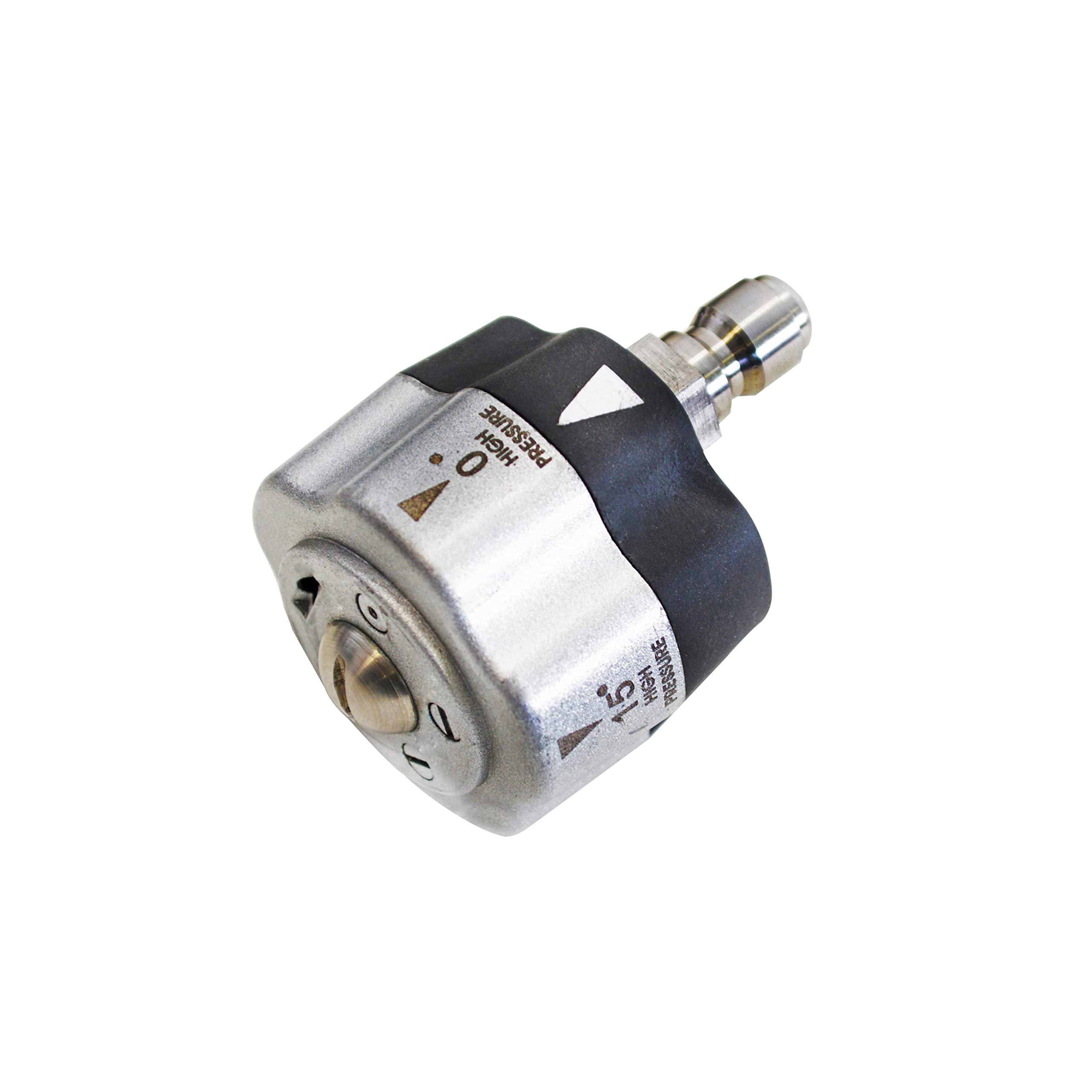 SIMPSON front view of 5-in-1 nozzle showing universal quick-connect and compact design for versatile cleaning