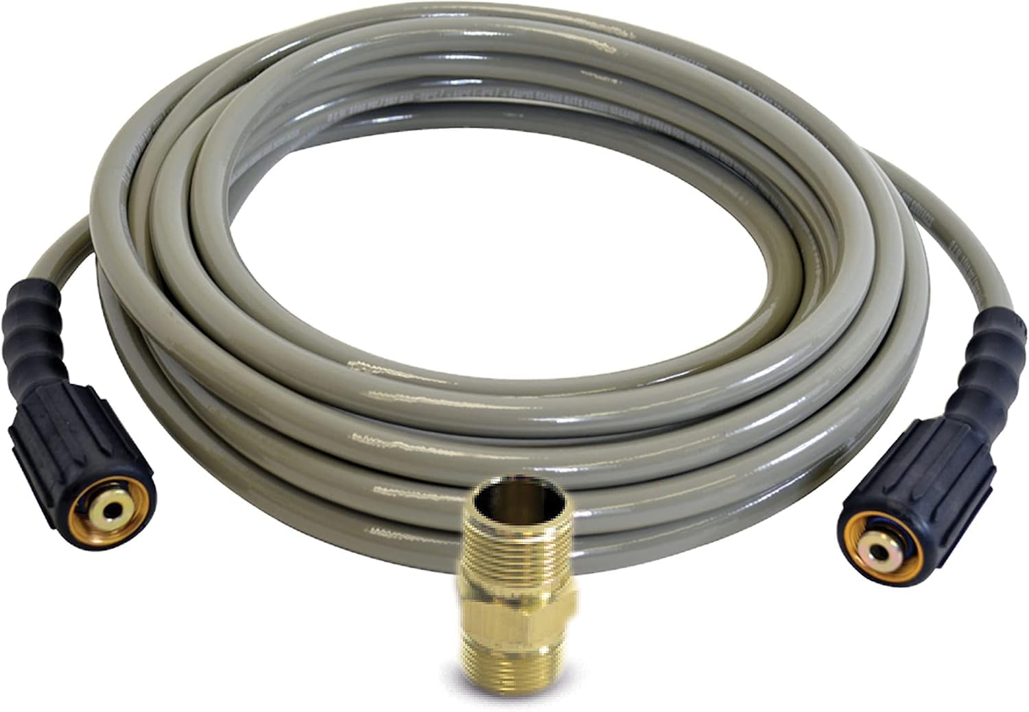 SIMPSON hose attached to foam gun showing compatibility with wash accessories
