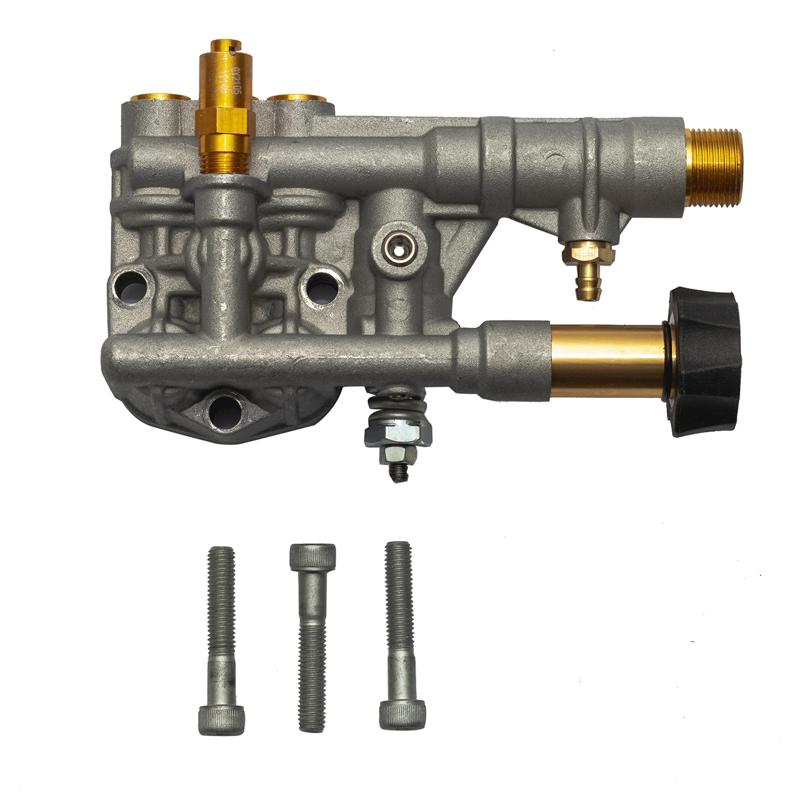 SIMPSON manifold front assembly showing ports and mounting for quick inspection benefit