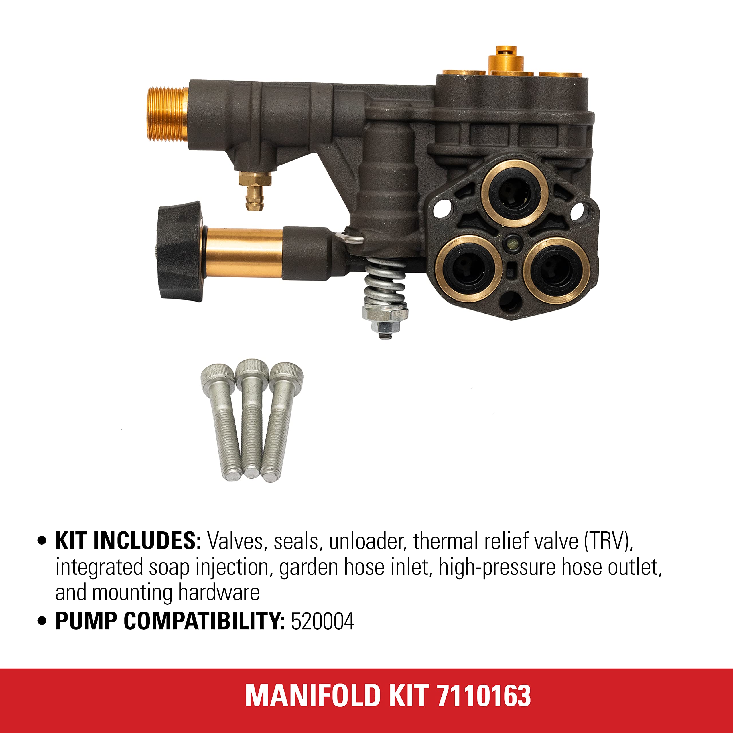 Simpson manifold installed in pump demonstrating correct fit and restoration