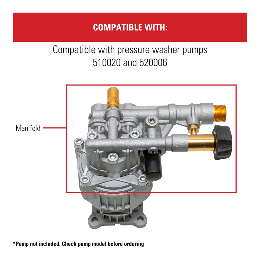 SIMPSON unloader and thermal relief valve detail highlighting pump protection benefit