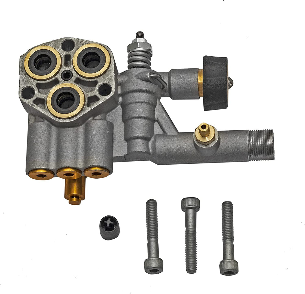 SIMSPON manifold laid out with included mounting hardware for straightforward installation