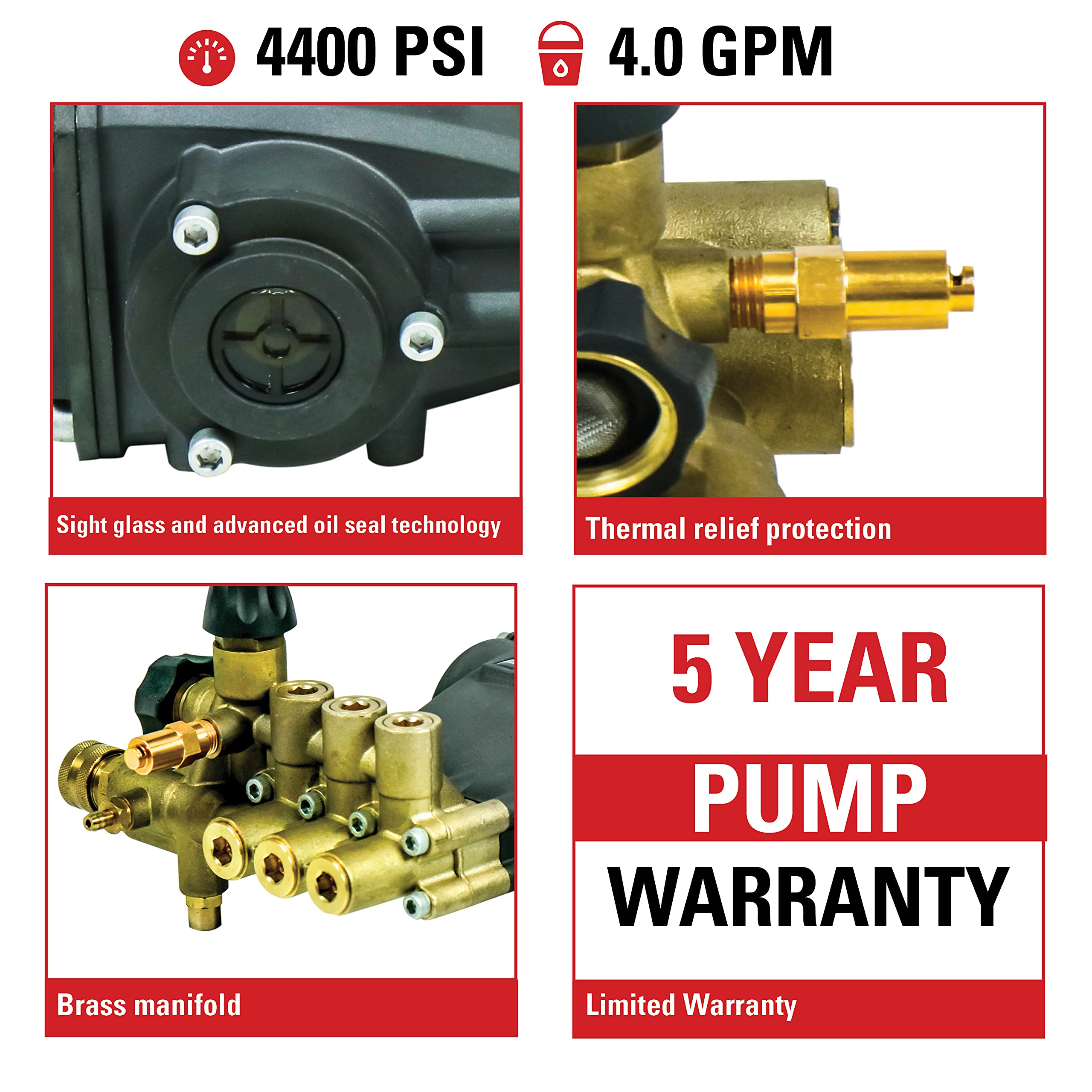 SIMPSON stainless steel integrated unloader closeup, benefits safer engine bypass