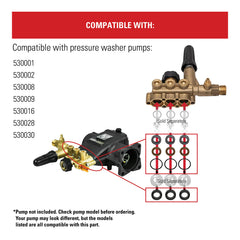 SIMPSON seal kit held in hand to show scale and verify you receive complete 12-piece set