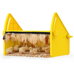 Sindarhor front view showing enclosed brooder heater for safe warmth