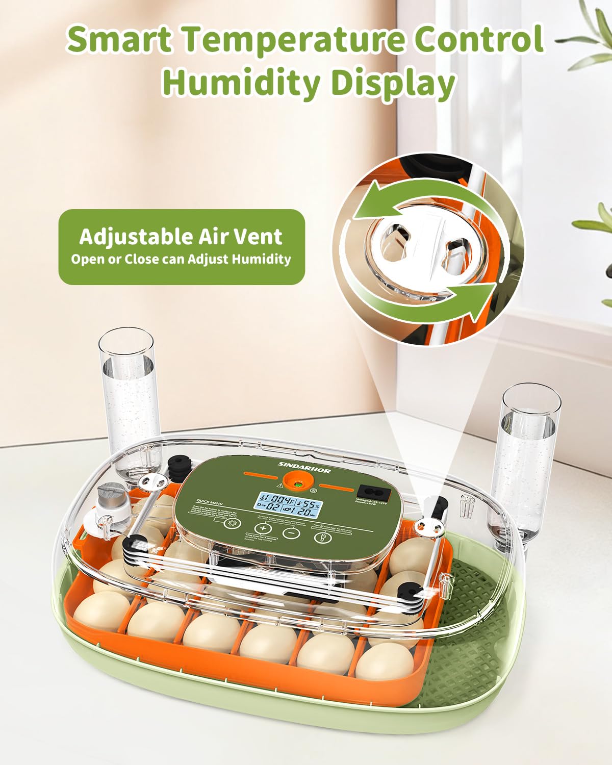 Sindarhor transparent dome revealing eggs and live view benefit observational learning