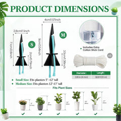 Singhoow close-up of cotton wick and spike tip illustrating absorbency and reliable watering