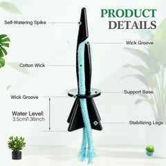 Singhoow spikes next to ruler showing size and fit for 12–17-inch planters benefit