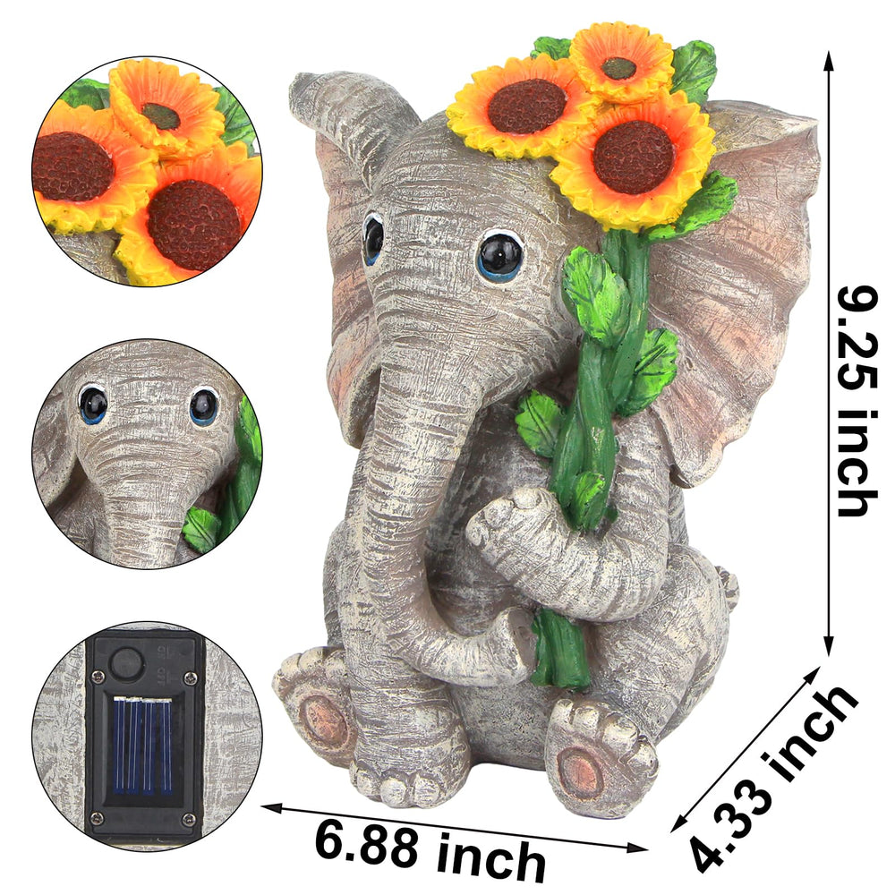 Sinhra elephant among plants in garden creating whimsical, inviting atmosphere