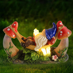 Sinhra gnome front view showing bright colors and friendly expression for curb appeal