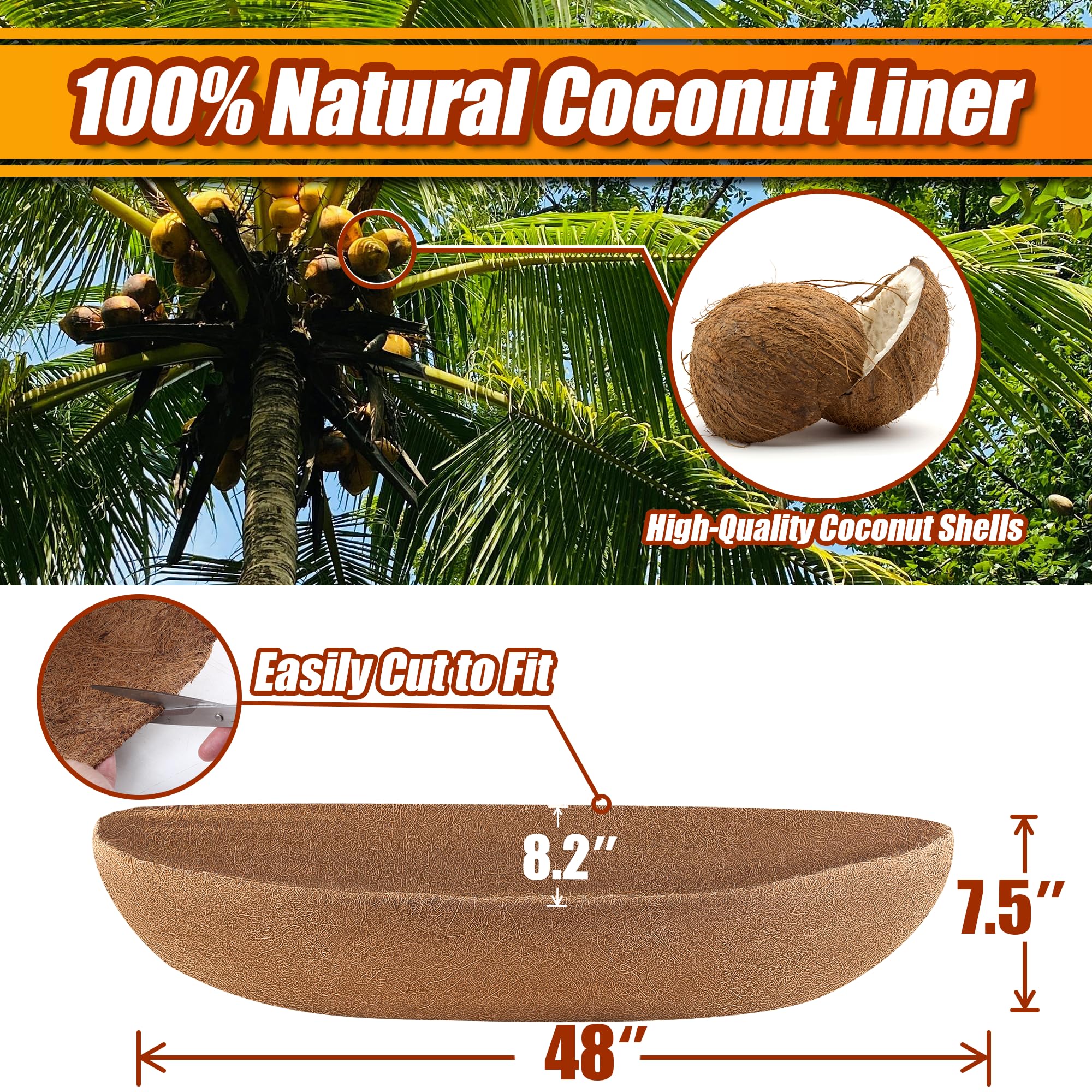 Sinimaka close-up of coconut fiber texture highlighting breathability and drainage benefit
