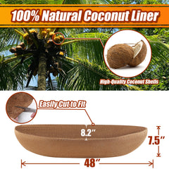 Sinimaka close-up of coconut fiber texture highlighting breathability and drainage benefit