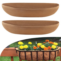 Sinimaka front view of two 48-inch coir liners showing compact packaging and ready-to-use benefit