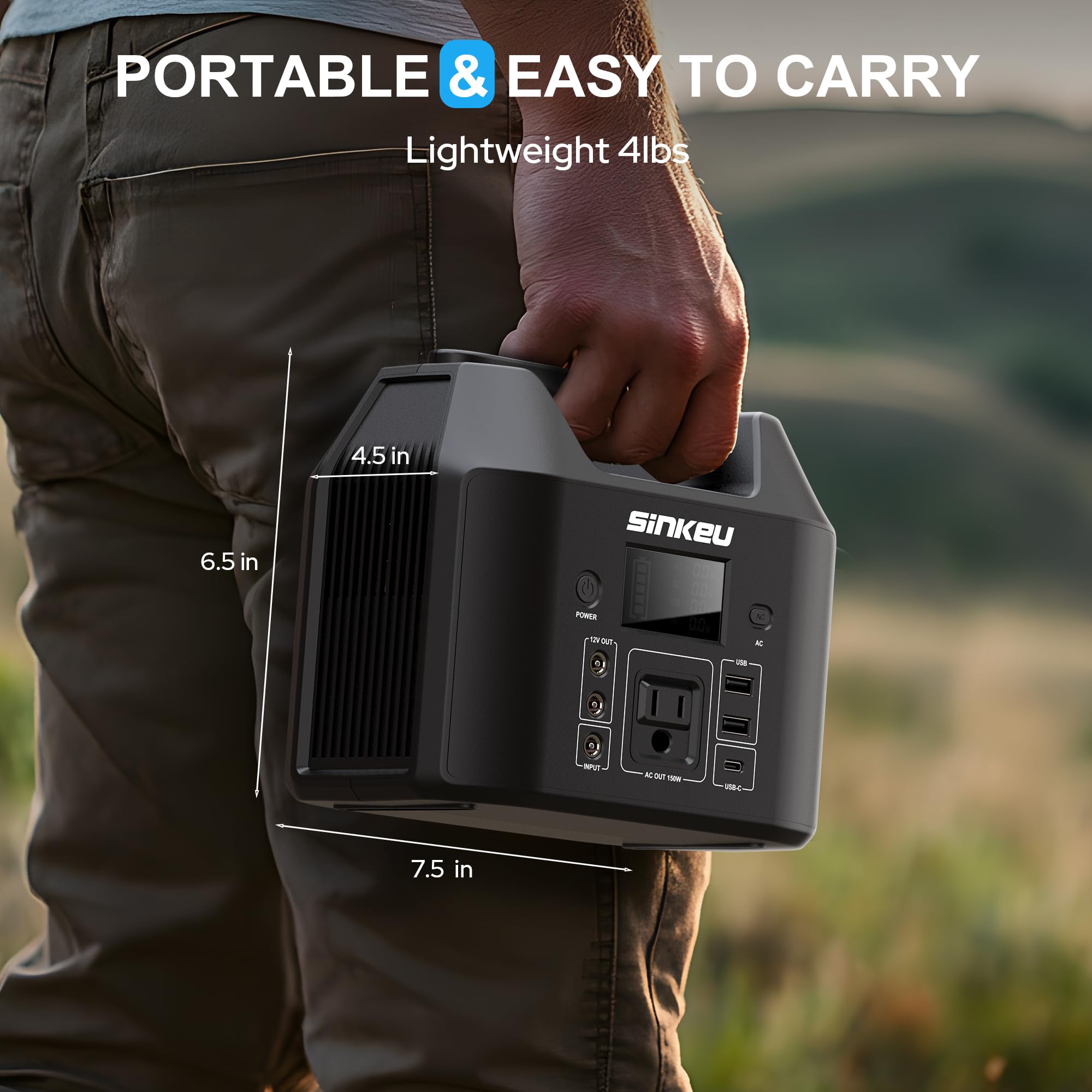 SinKeu powering camping gear inside a tent for reliable outdoor energy