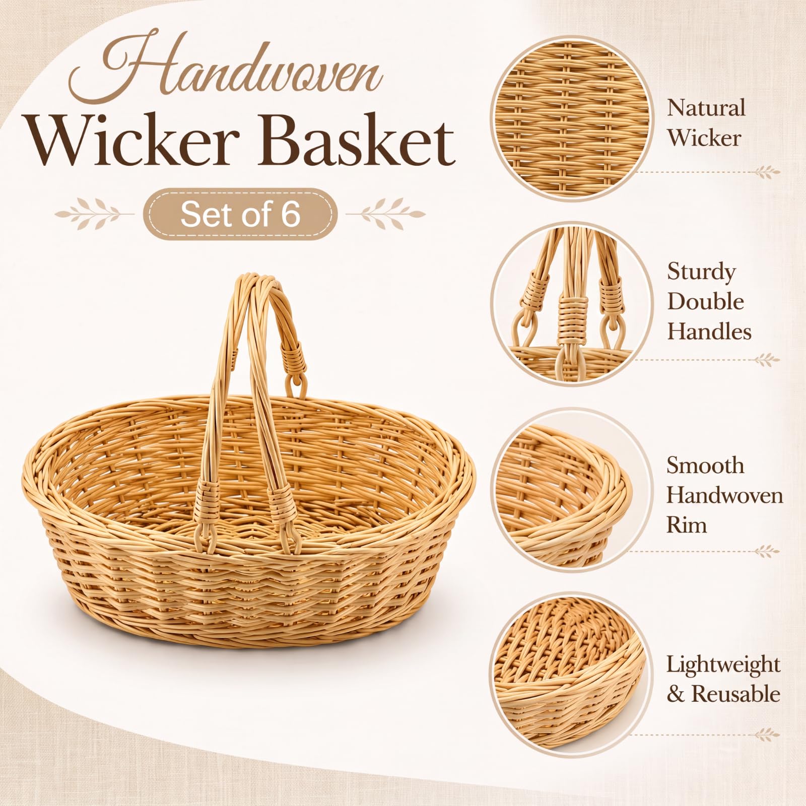 Sintuff basket decorated with ribbon displaying gift-ready presentation benefit