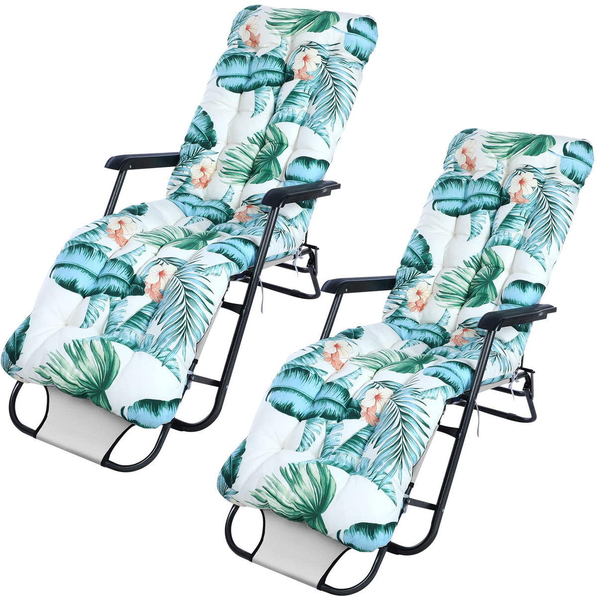 Sintuff front view of both chaise cushions showing full-length comfort