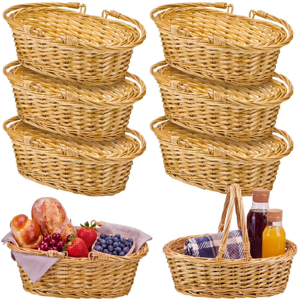 Sintuff oval front packaging showing natural wicker and handles for stylish storage
