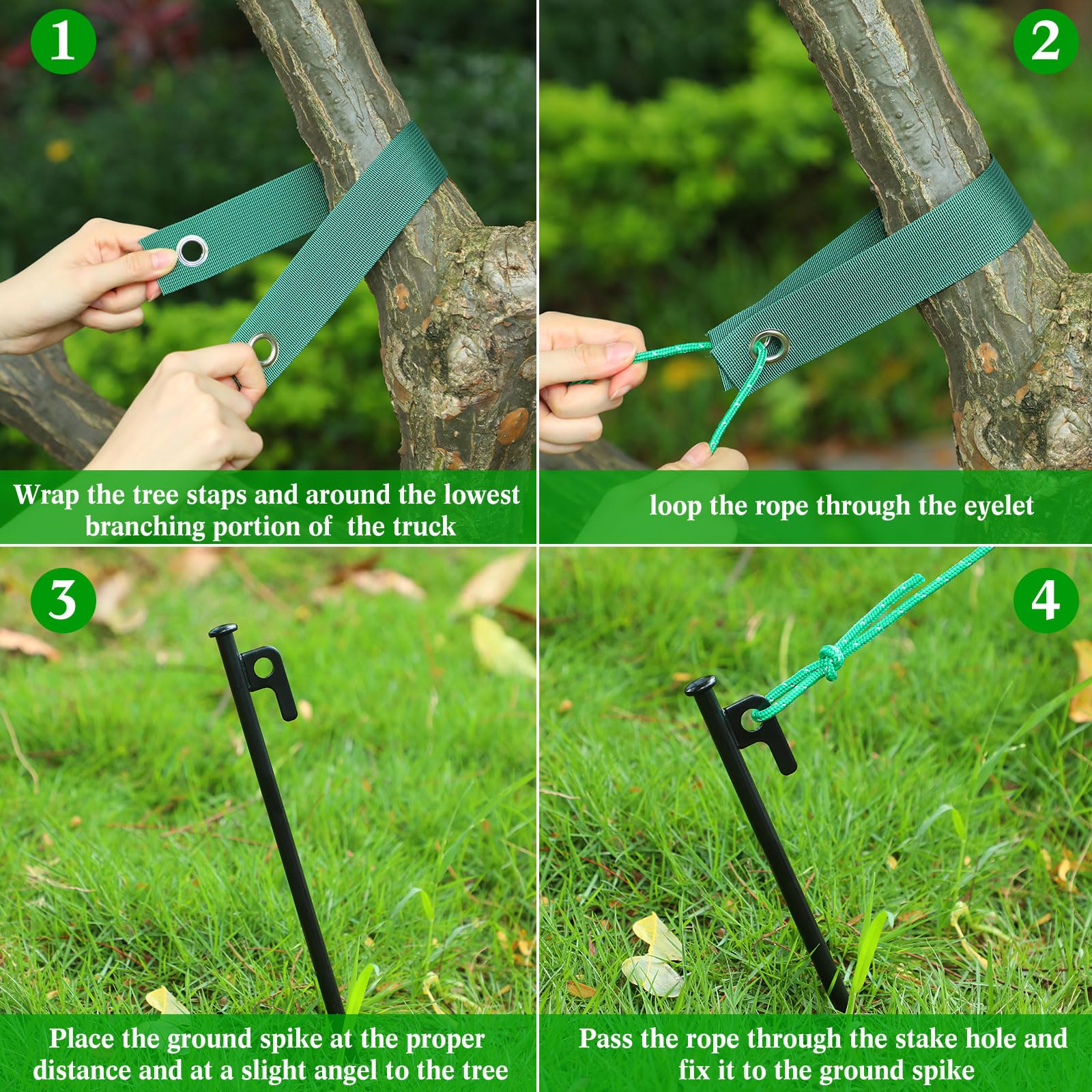 Sintuff rope with aluminum adjuster ready to tension anchors for easy installation