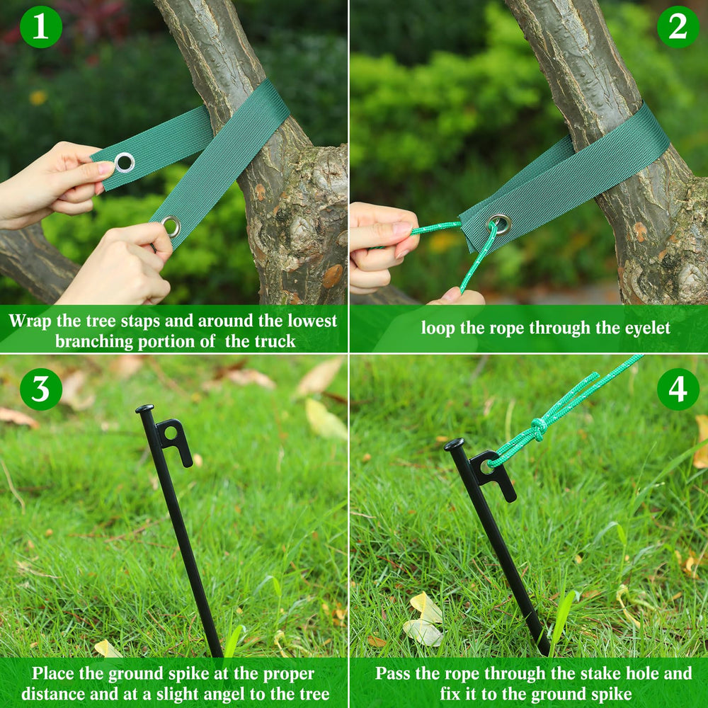 Sintuff rope with aluminum adjuster ready to tension anchors for easy installation