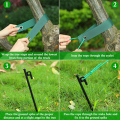 Sintuff rope with aluminum adjuster ready to tension anchors for easy installation