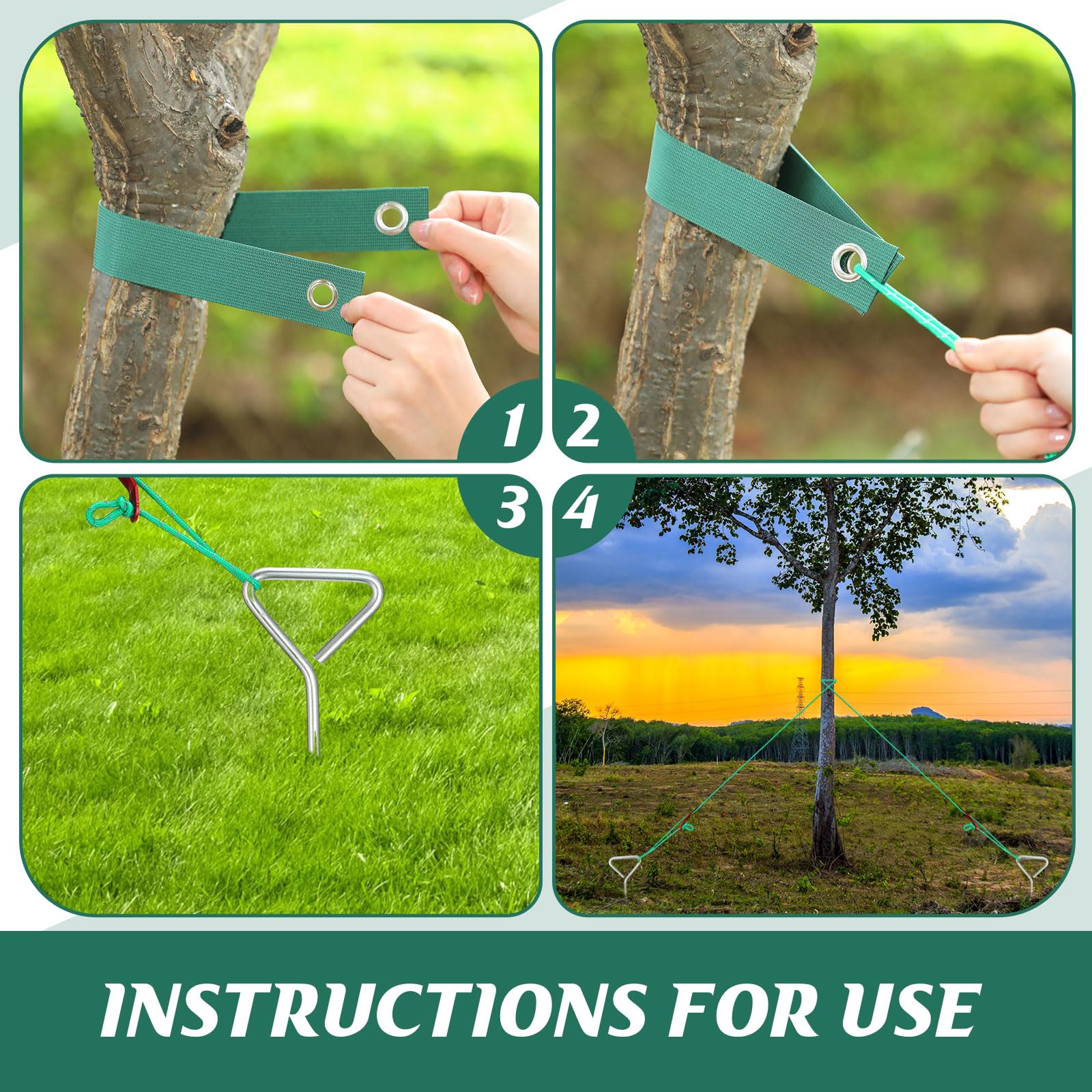 Sintuff stake beside hand showing 15.75 inch scale for correct sizing