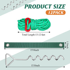 Sintuff spiral stake close-up showing threads for stronger ground holding