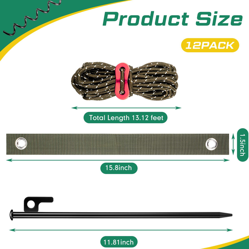 Sintuff close-up of 11.8-inch steel stake highlighting strength and rust-resistant finish