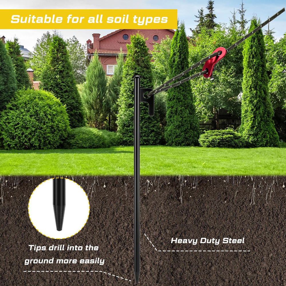 Sintuff detail of support strap with copper ring protecting tree bark and providing secure hold