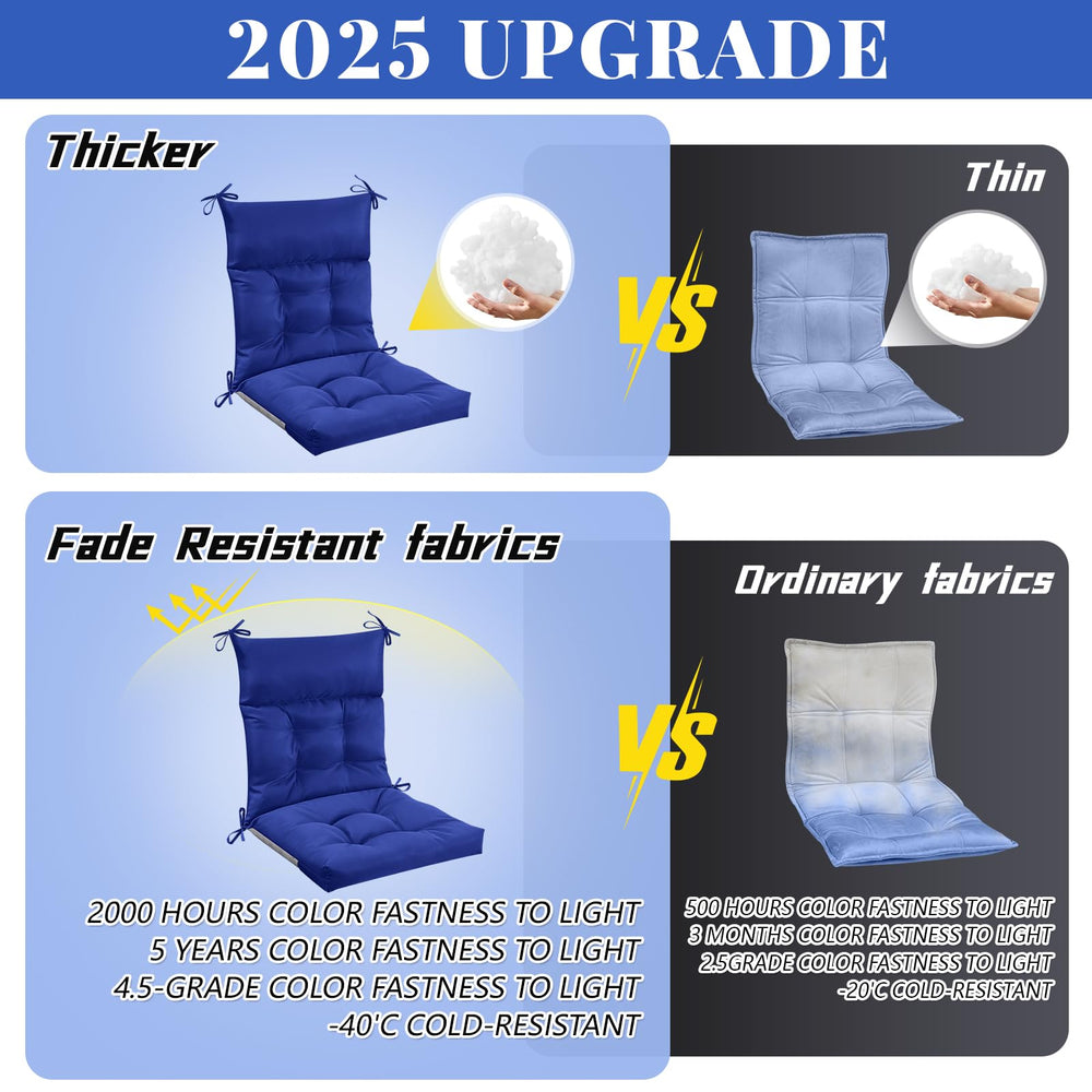 Sintuff ties fastened to a patio chair demonstrating secure, non-slip seating