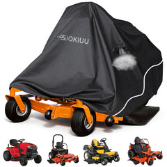 SIOKIUU front view of cover on zero-turn mower showing full protection