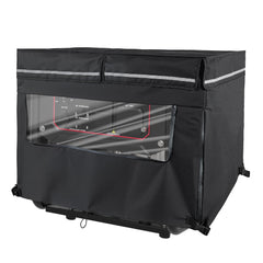 SIOKIUU front view of tent protecting generator, shows full coverage benefit