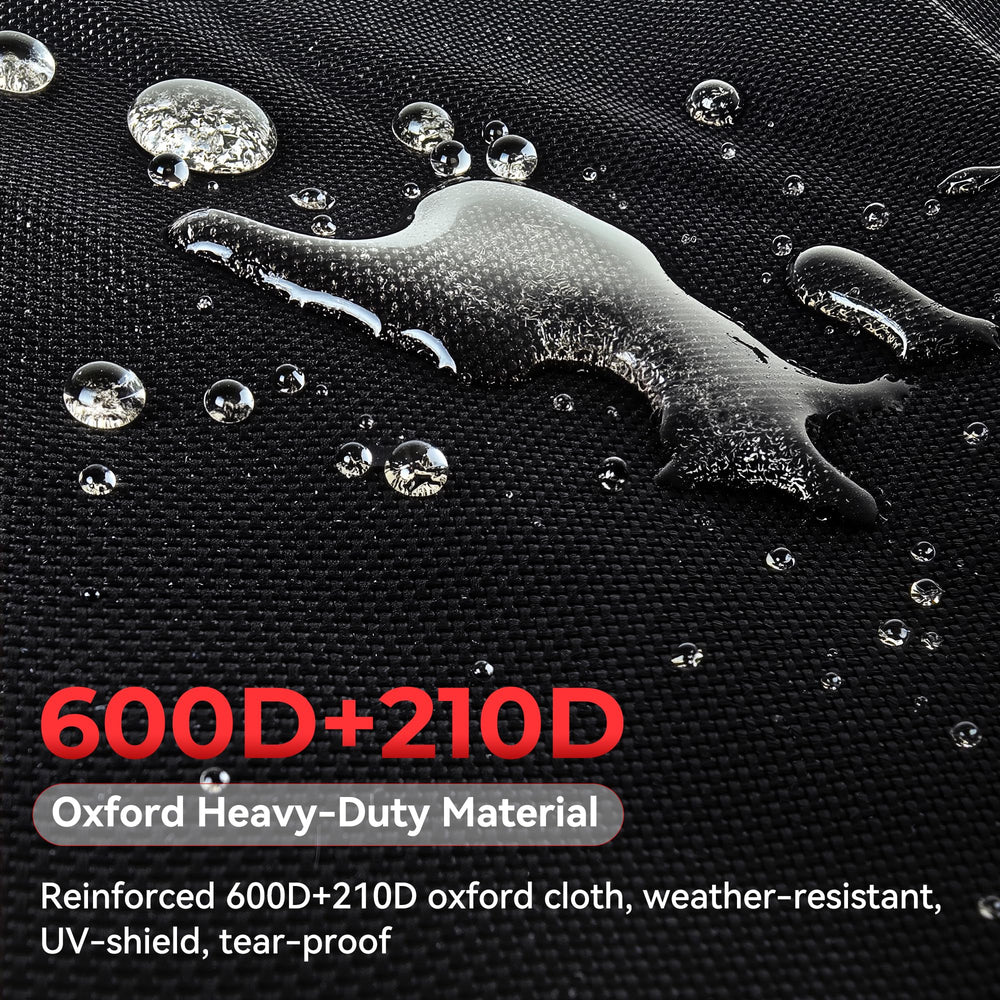 SIOKIUU reinforced zipper and seam detail preventing rain entry