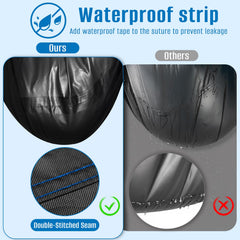SIRUITON adjustable hem and click straps securing cover in wind