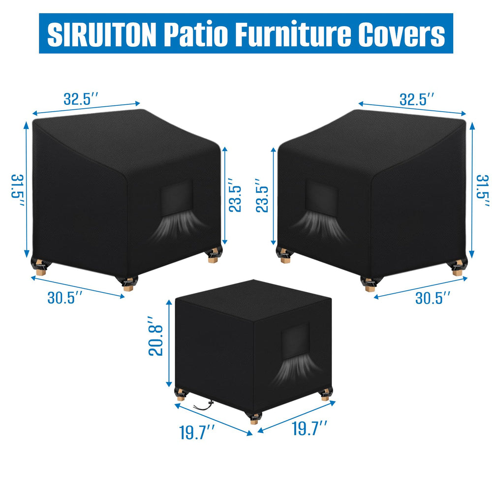 SIRUITON chair cover installed demonstrating weather protection benefit