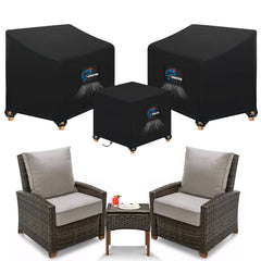 SIRUITON front view showing full covered bistro set protection