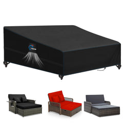 SIRUITON front view patio daybed cover protecting furniture from weather