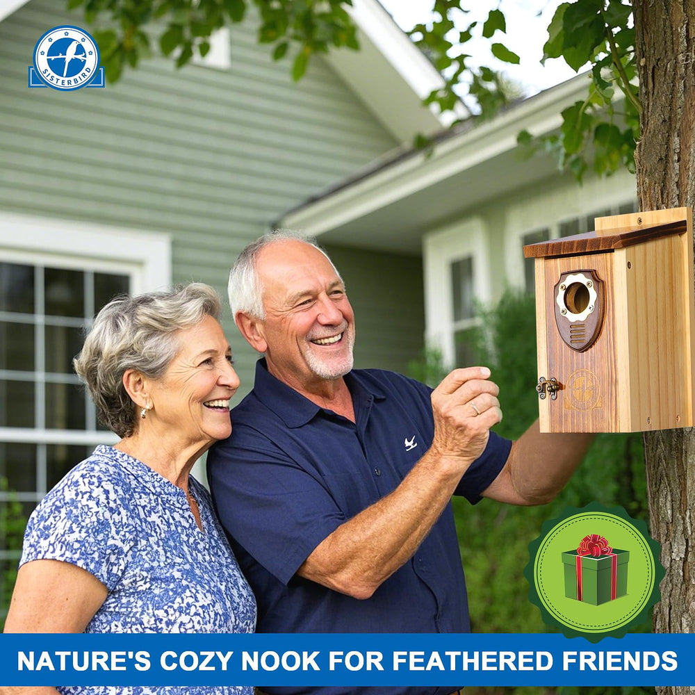 SISTERBIRD exterior ventilation holes detail to help airflow and nest comfort