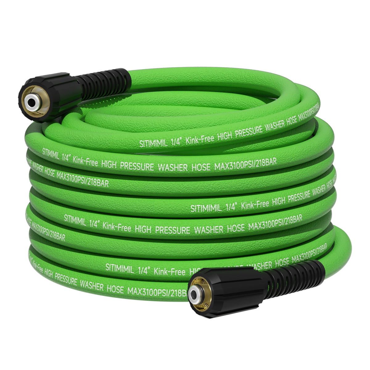 SITIMIMIL hose front view showing full 50 ft length for extended reach