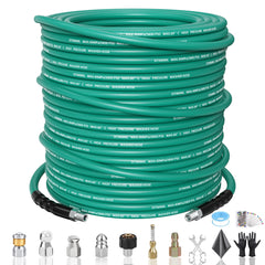 SITIMIMIL front packaging showing full sewer jetter kit and contents benefit convenience