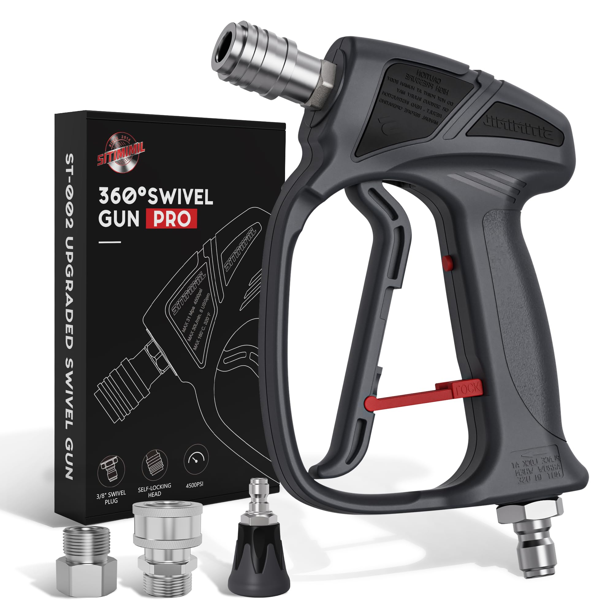 SITIMIMIL front profile of short swivel gun showing compact control and maneuverability