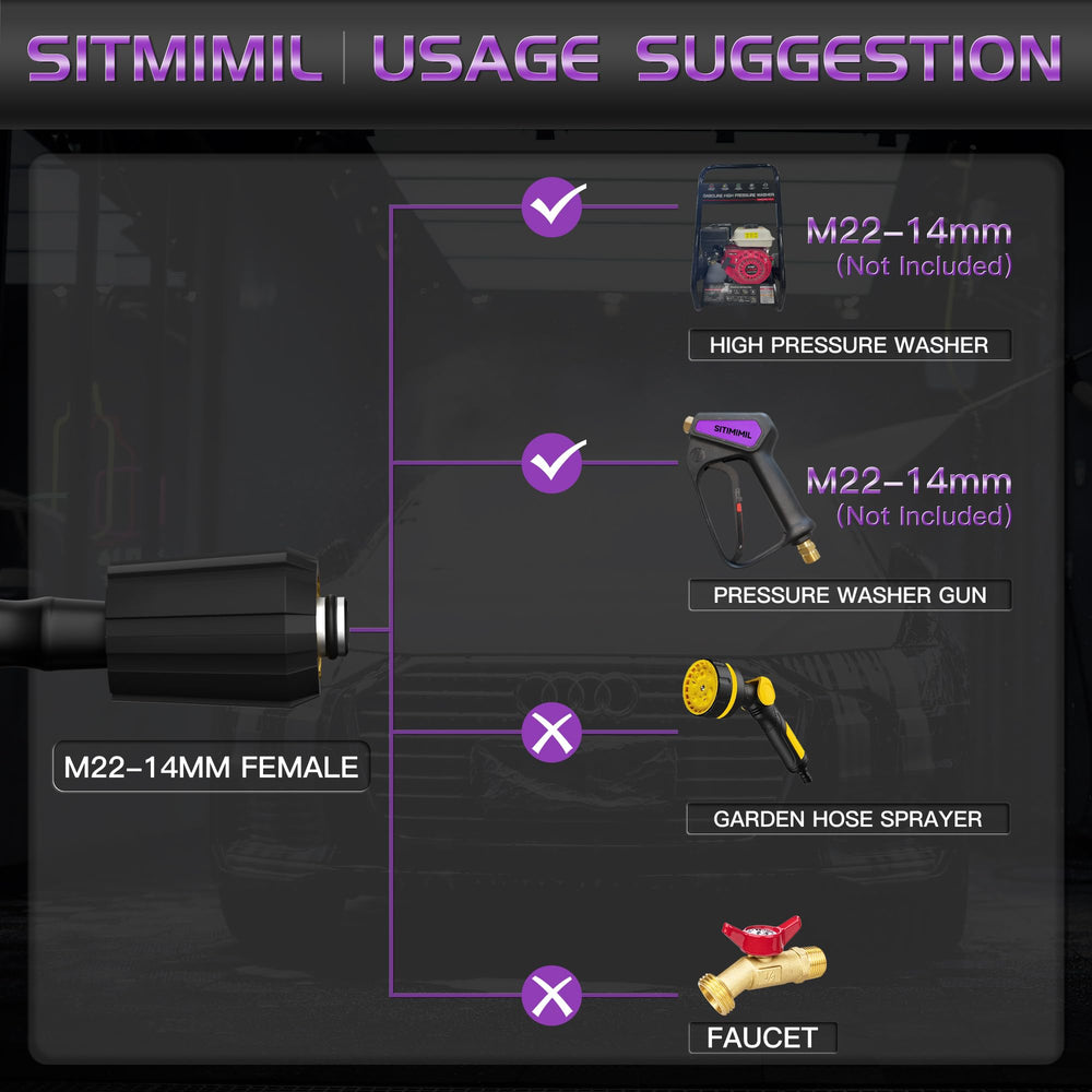 SITIMIMIL quick-connect 3/8" attachment for fast tool changes and convenience