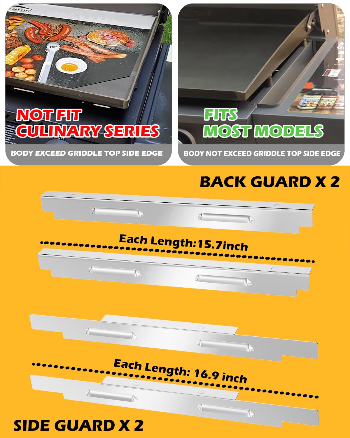 Sivsis wind guards next to ruler showing dimensions and easy portability benefit
