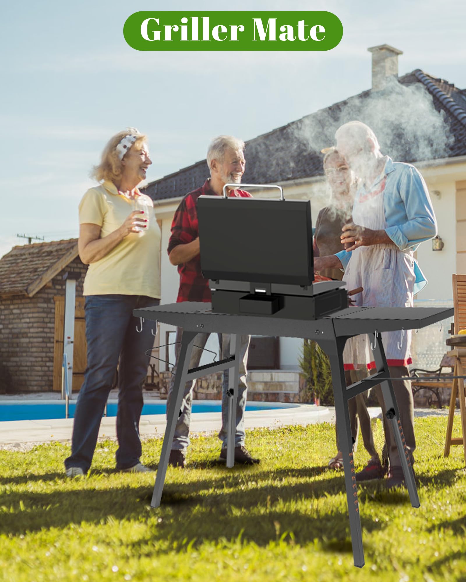 Sivsis in backyard barbecue setup showing portable station for outdoor hosting