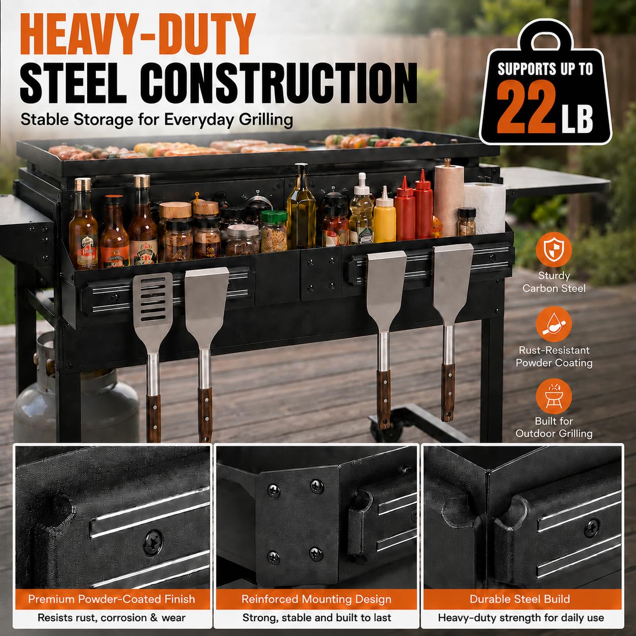 Sivsis shelf label and powder-coated finish for durable outdoor use