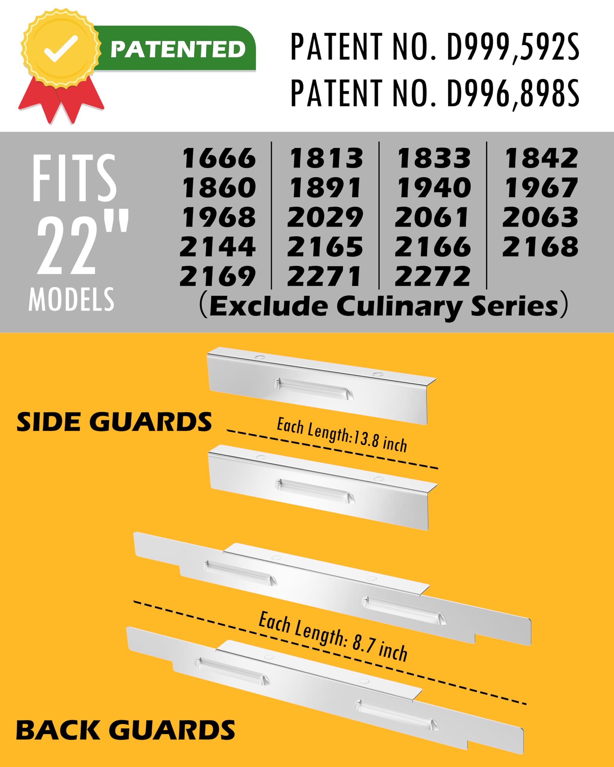 Sivsis size comparison with ruler showing compact magnetic guard dimensions