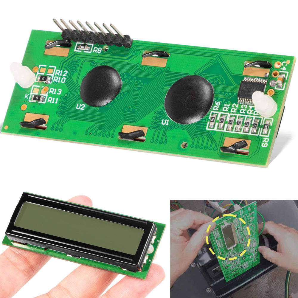 sixcow front assembly showing board and display for easy replacement