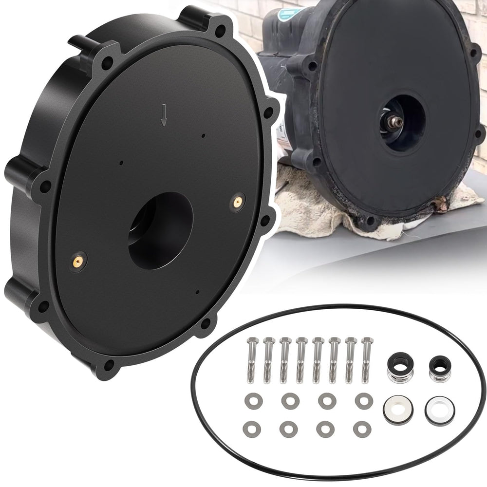 sixcow front view of backplate showing fitment and alignment benefits