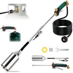 Siziviki front view of propane torch showing full tool and straight tube benefit